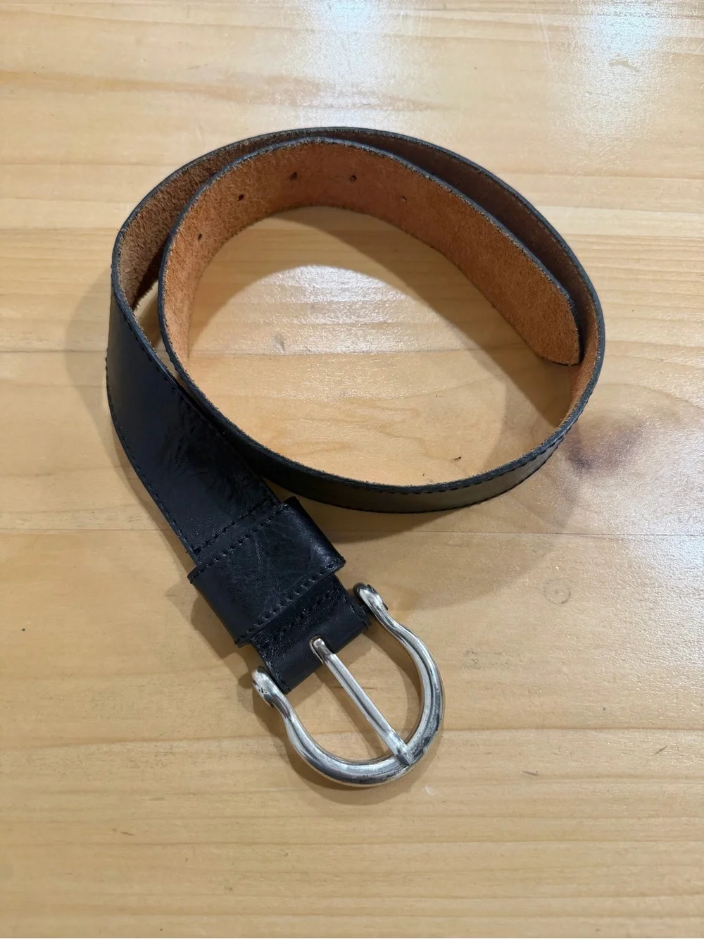 Eddie Bauer Genuine Leather Belt – Made in USA – Size M